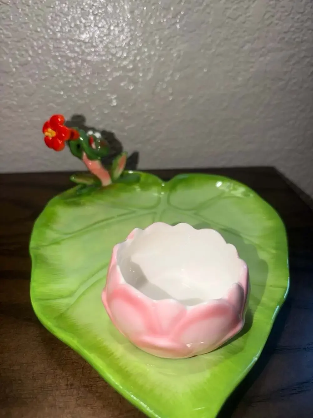 Disney Parks Tiana's Palace Lily Pad Plate Lotus Cup